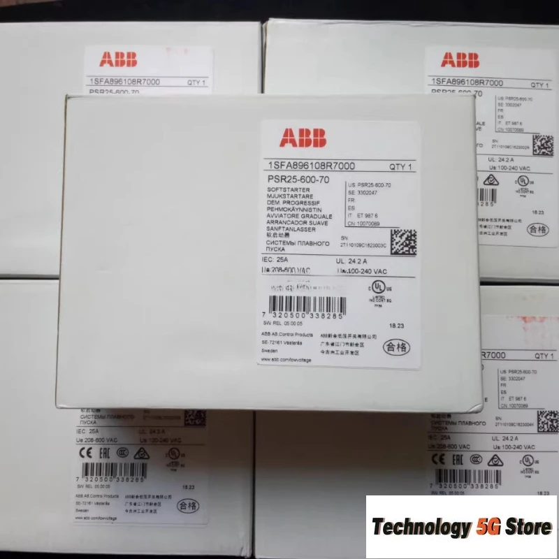 오리지널 ABB 소프트 스타터 PSR3/6/9/12/16/25/30/37/45/60/72/85/ PSR3-600-70 PSR6-600-70 PSR9-600-70 PSR12-600-70 PSR16-600-70 신제품