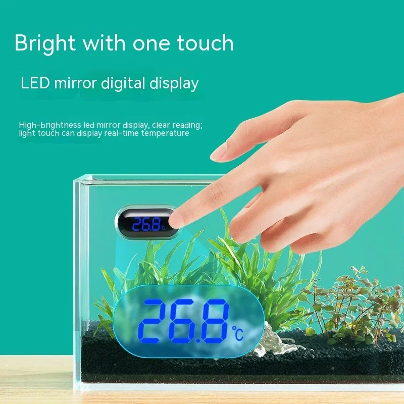 Lcd Digital Fish Tank Water Tropical Fish Thermometer Waterproof Meter High-precision Aquatic Products