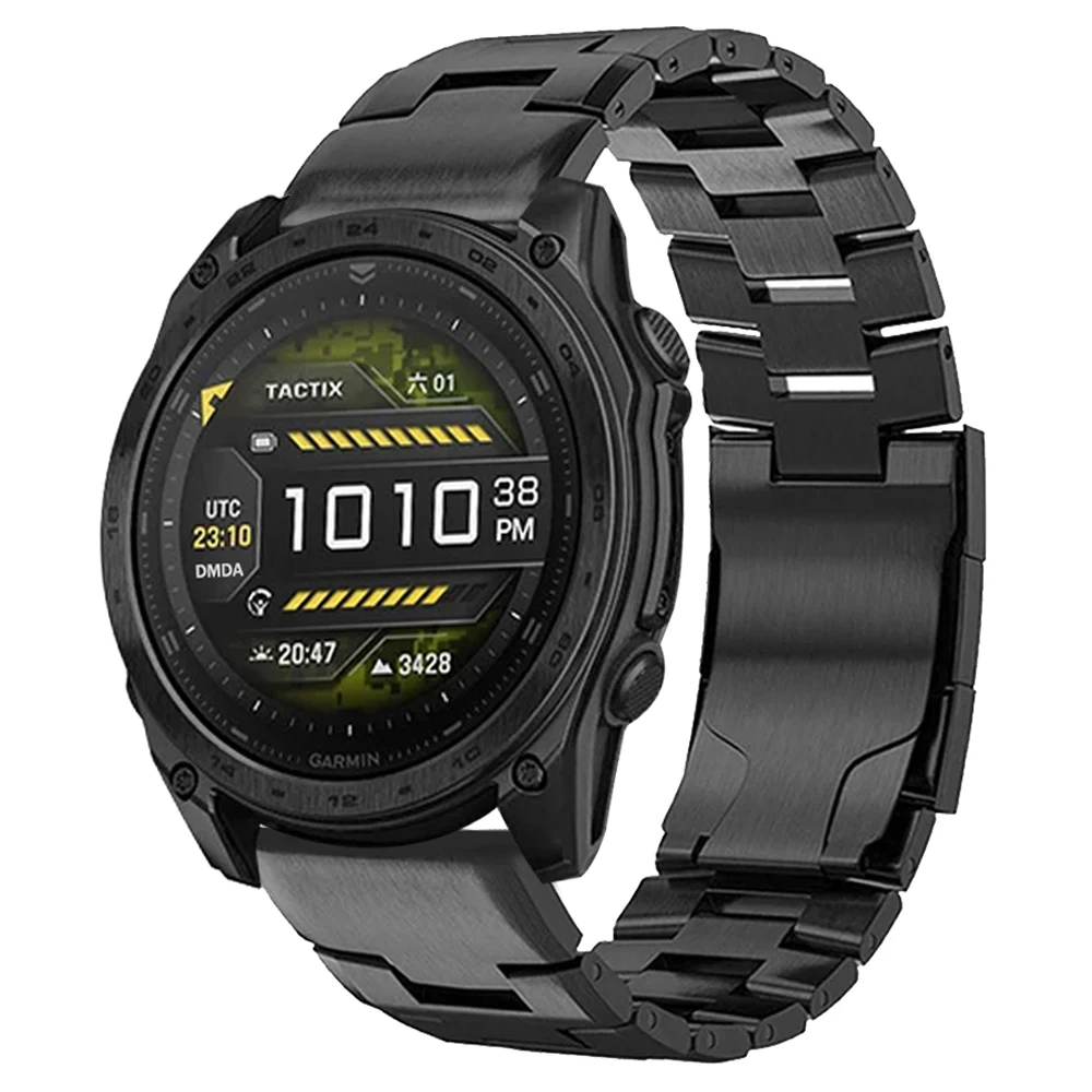 1PCS Titanium Alloy strap for Garmin Instinct 3 2X/Fenix 8 E 7 7X Pro QuickFit Watch Band 22mm 26mm for Garmin Tactix 8 Bracelet