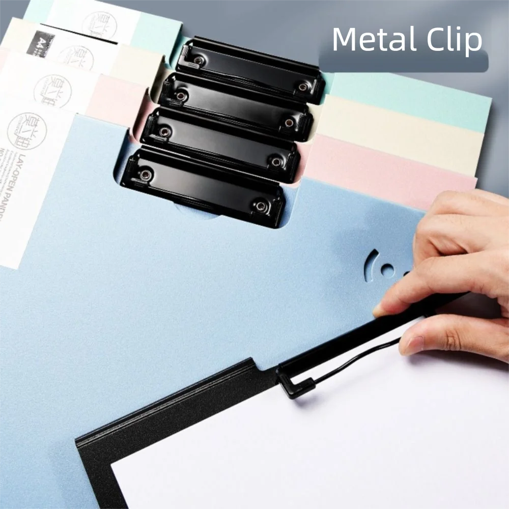 

New Multifunction A4 File Folder Thickened Waterproof Exam Paper Storage Clip Clipboard School Office