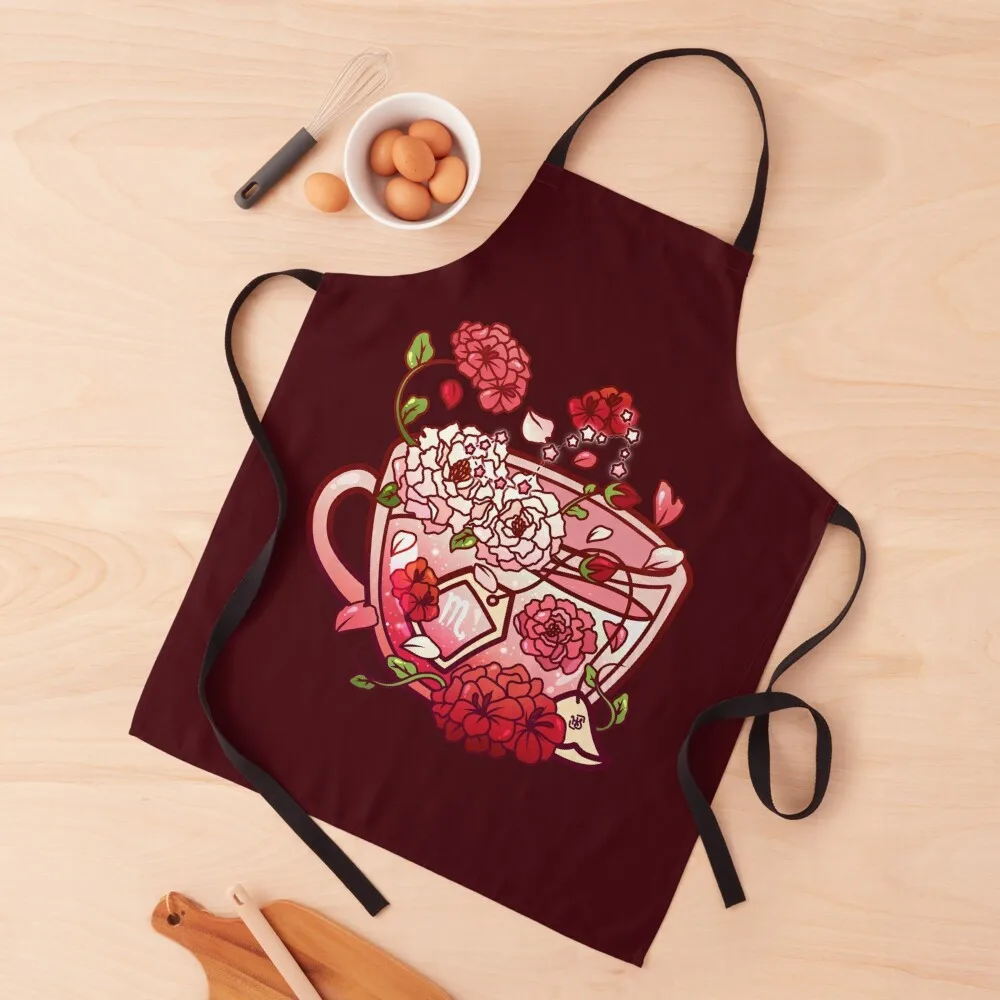 

Scorpio Zodiac Teacup Apron men's barbecue Womens Dresses Apron
