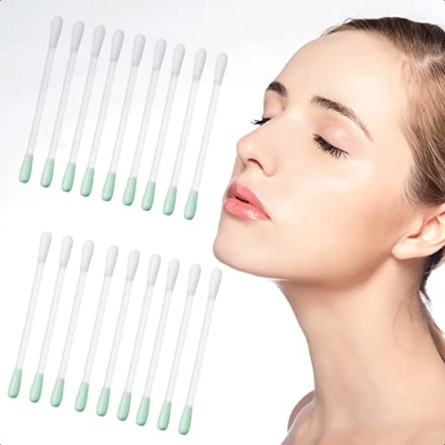 100 Stuks Katoen Make-Up Remover Wattenstaafjes Vitamine E LiquidFilled Wattenstaafjes Sticks Voor Oog Lip Wenkbrauw Wimper Make-Up Correctors R