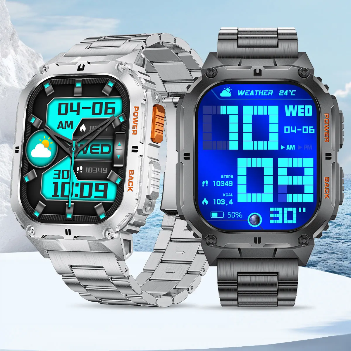 

LIGE Smart Watch Bluetooth Call 2025 Men Sports Fitness Tracker Heart Monitor 1.96 Inch HD AMOLED Smartwatch For Android IOS K61