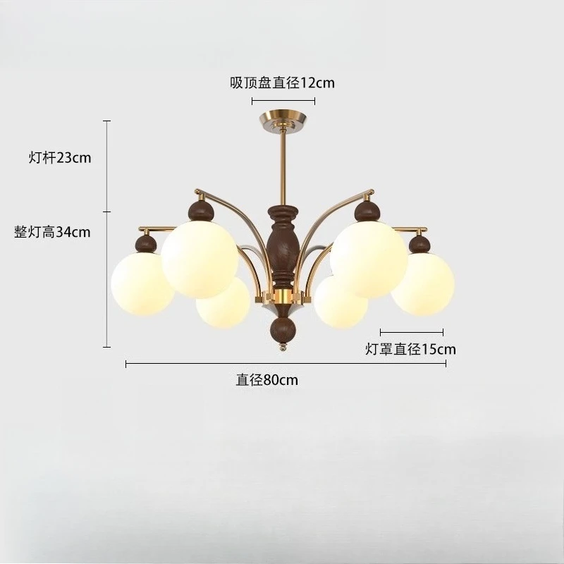 

Chandelier French light luxury hall lamp new creative living room lamp