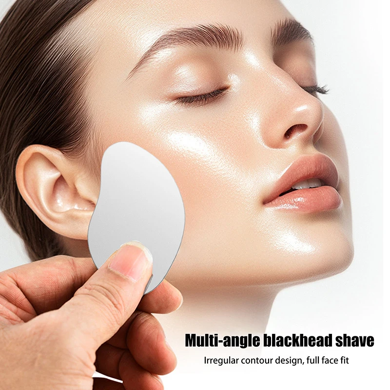 Outils de beauté pour les follicules pileux, nettoyage de l'acné, grattoir en acier inoxydable, pelle à points noirs, raffermissement du visage, Massage de la peau, soins de la peau Guasha
