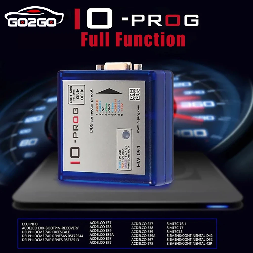 2024 Newest IO-PROG Programmer BD9 Connector Pinout IO Prog Same With I/O Terminal Multi Tool Device for GM Only HW 09.1