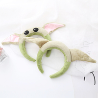 New Star Wars Headgear Headband Yoda Headband Plush Kawaii Hair Accessories Baby Yoda Character Alien Girl Child Gift