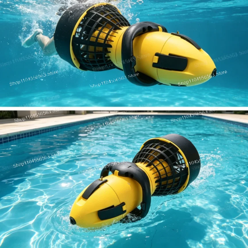 Electric Underwater Scooter - 500W Dual-Speed Water Propeller for Diving & Pool Sports