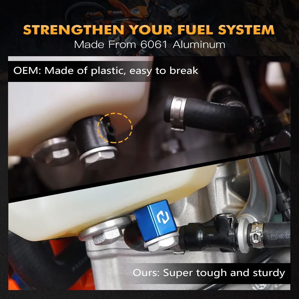 ل 2020-2022 Husqvarna TE300i TE 250i 150i FC FX 450 350 250 FE 350 501 2023 خط الوقود خزان موصل 10 ميكرون طقم مرشح الوقود #3