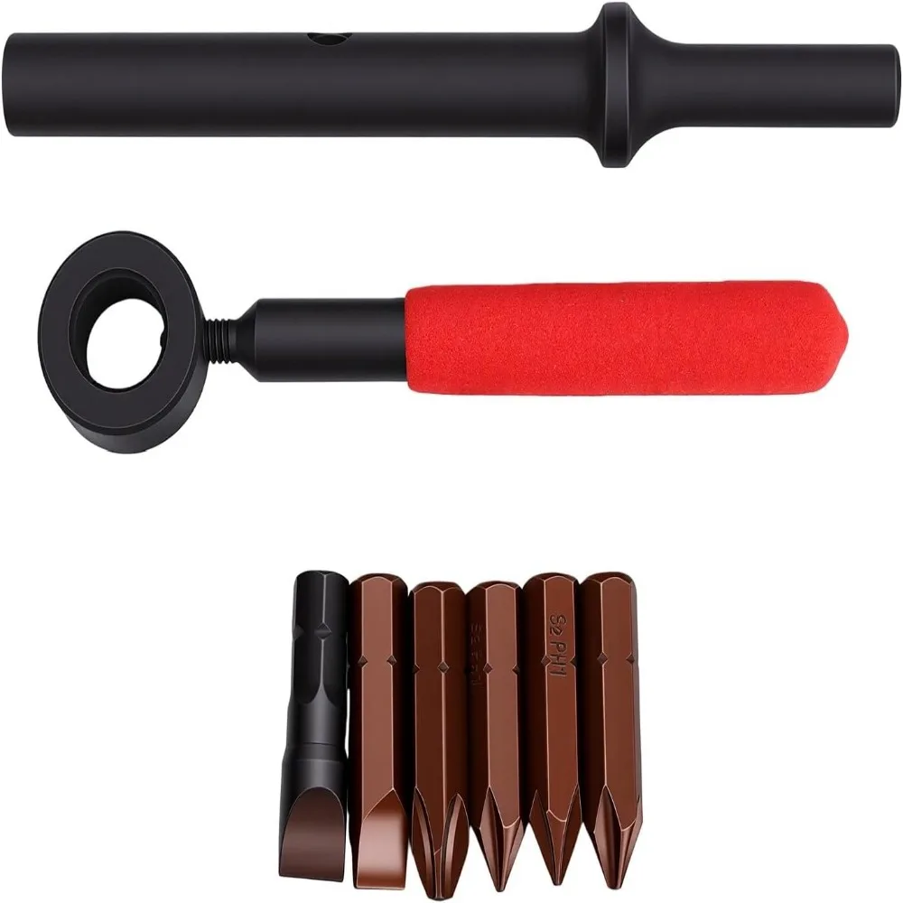 7pcs PH1 PH2 PH3 PH4 Air Impact Screw Remover SL8 SL10 Labor Saving Air Impact Driver Impact Screwdriver Auto Repair
