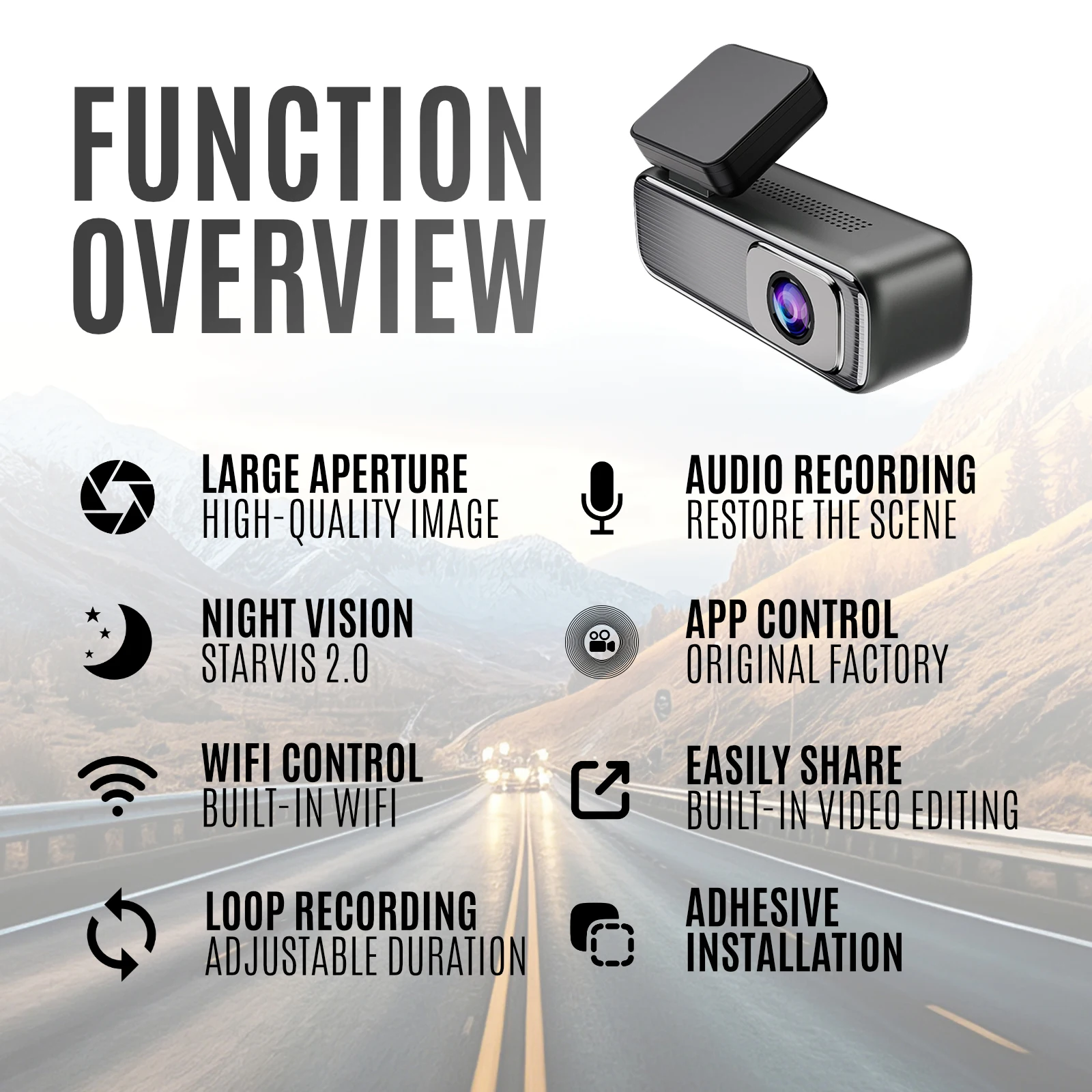 New 2026 Q6 4K Dual Lens Dash Cam Front 4K+Rear 1080P Car DVR HDR Driving Recorder Supercapacitor WiFi 24H Parking Monitor