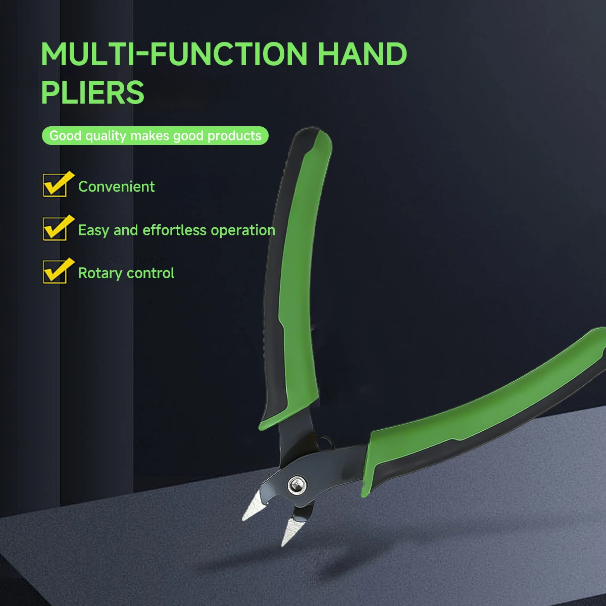 Micro Wire Cutter Precision Electronics Flush Cutter and Side Cutting Pliers Clean Cut for Model Jewelry Model Kit High Hardness