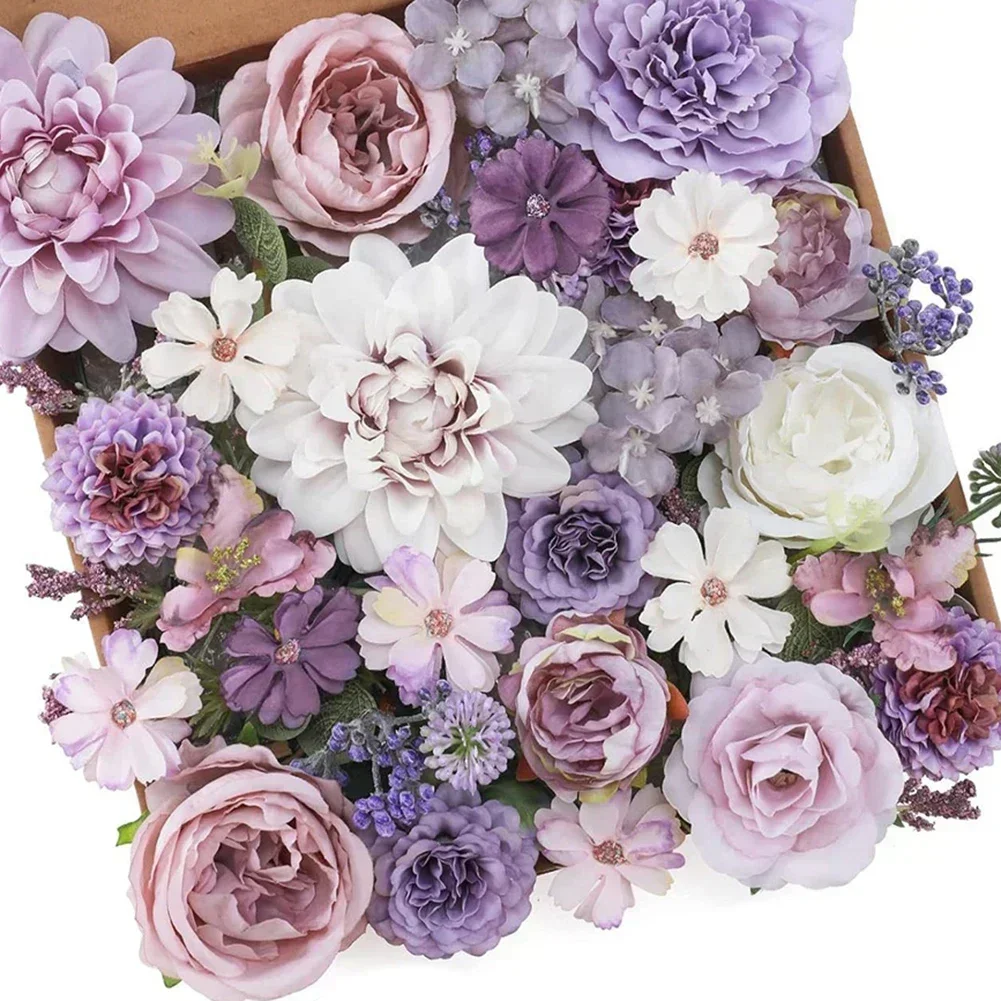 

Beautiful Faux Flower Arrangement Flower Arrangement DIY Flower Kit Artificial Roses Creative Floral Combinations