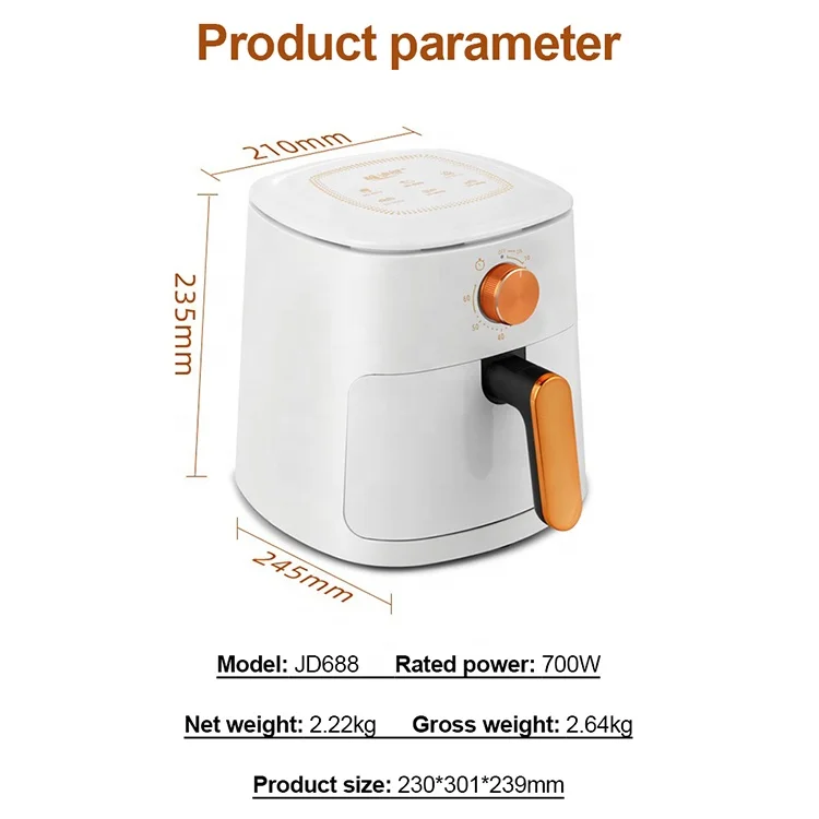 3D High Speed Hot Air Circulation Air Fryer-Multifunctional Electric Baking Fryer Energy Saving Overheat Protection Household