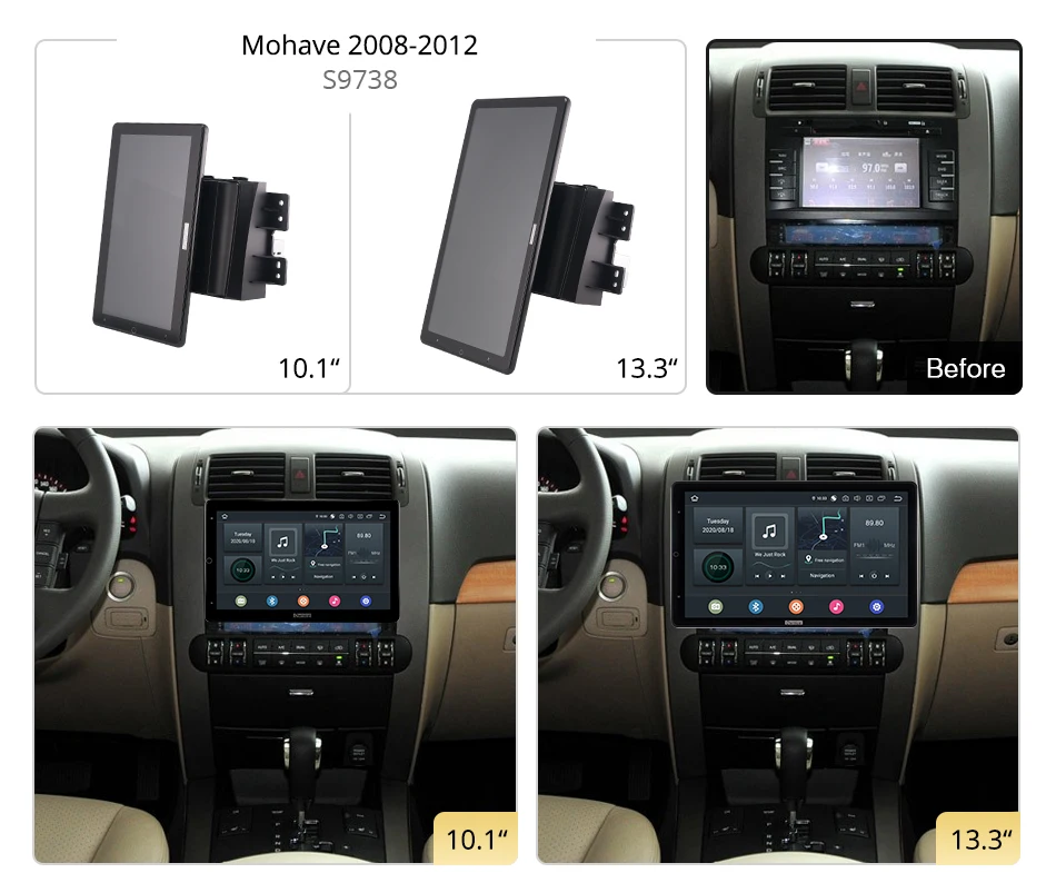 for Kia Mohave 2008 - 2012 Car Radio Auto Multimedia Video Audio Ownice Android 14.0 Head Unit 13.3