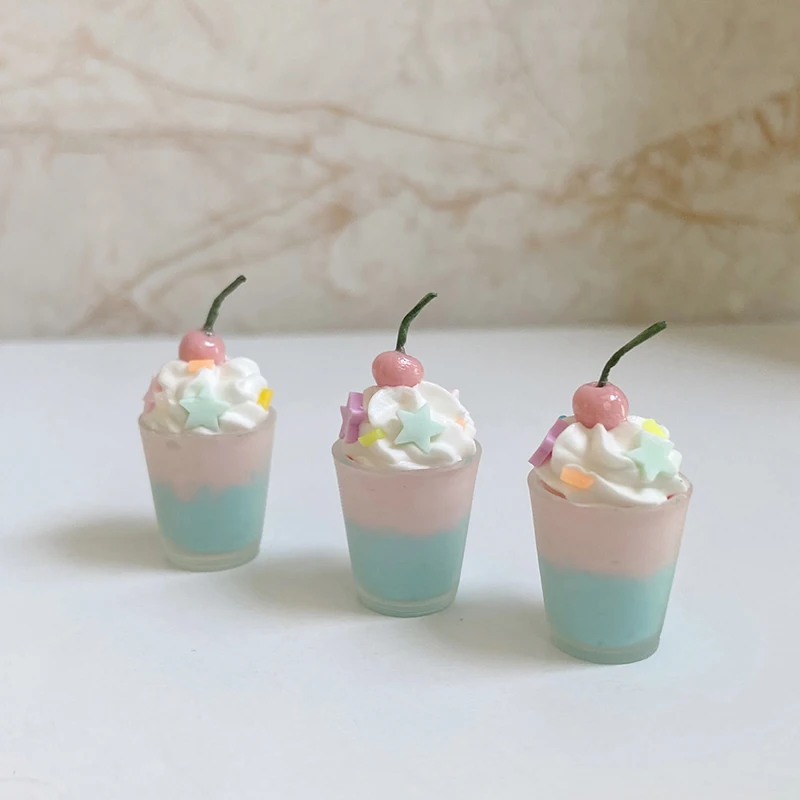 1 قطعة 1:12 1:6 دمية مصغرة الحلوى الشوكولاته البسكويت كوب حلوى القطن التظاهر اللعب المطبخ للأطفال ملحقات لعبة