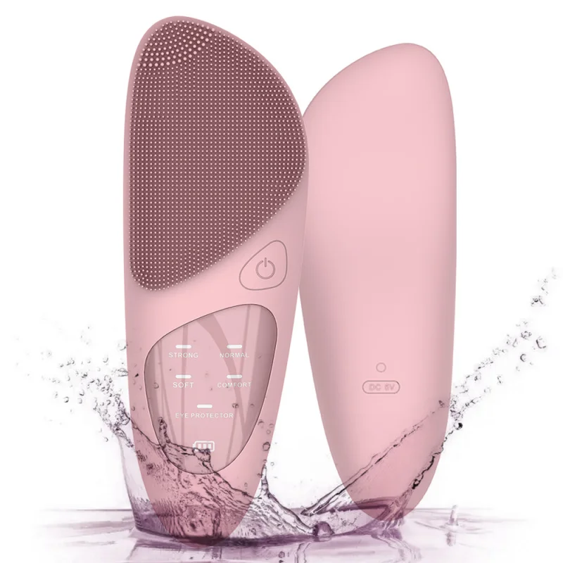 Skin Care Deep Cleaning Rechargeable Waterproof Silicone Electric Face Cleansing Brush