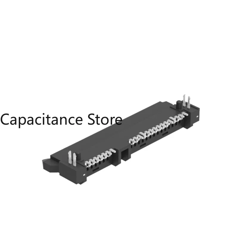 

10PCS SATA connector 7+15P 22P female seat 90-degree bending pin vertical plug-in horizontal hard disk interface