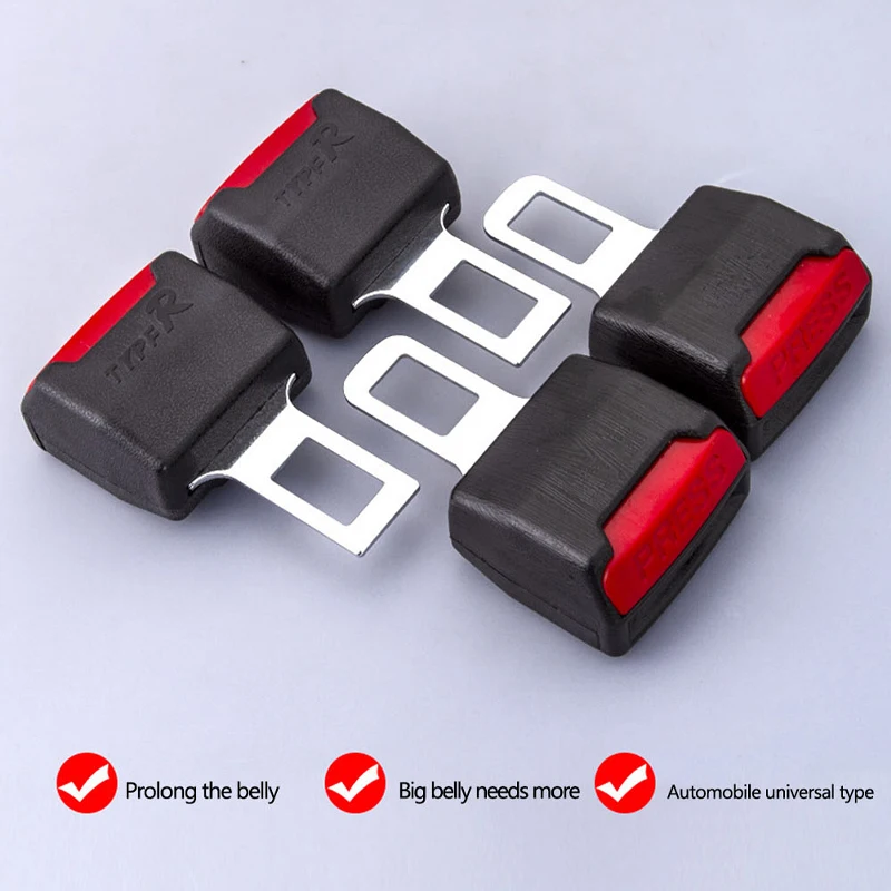 Car Seat Belt Clip Extension Plug Car Safety Seat Lock Buckle Seatbelt Clip Extender Converter Baby Car Seat Accessories Buckle