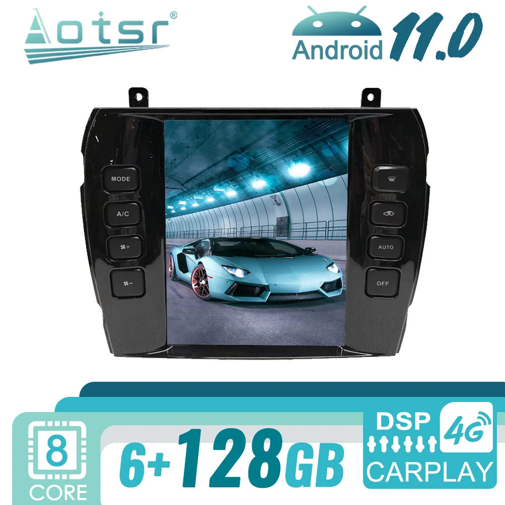 

For Jaguar S-TYPE 2004 Car Audio Radio 2 Din Android 11 Tesla Stereo Receiver Central Multimedia Dvd Video Players Navigation 4G