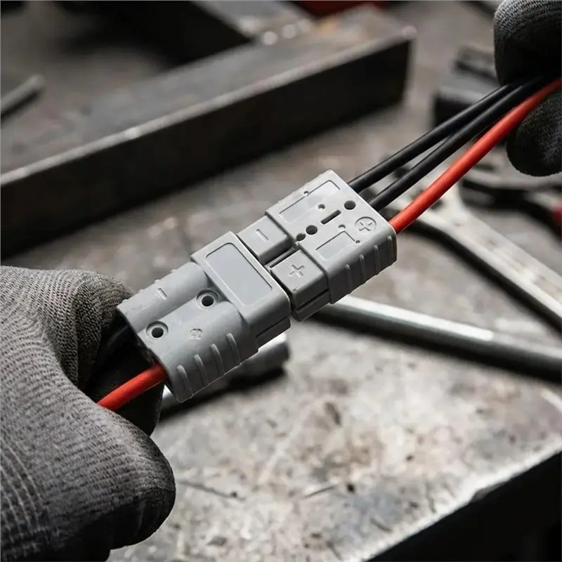 AA19 Forklift Battery Connector 50A Battery Charging Plug Cable 12AWG Charge Wire Harness For Forklifts Stackers Vehicles
