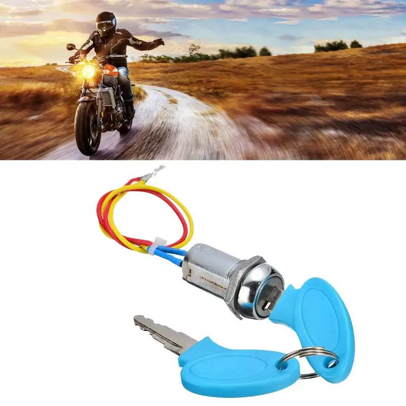 New Arrival 1 Set 2 Wire Key Ignition Switch Lock Motorcycle Go Kart Scooter Bike Switches For Motorcycle Electrical System