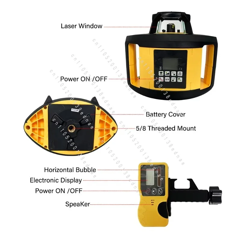 Professional LCD Screen Double Color Mould Rotary With  Self-leveling High Precision For Agriculture