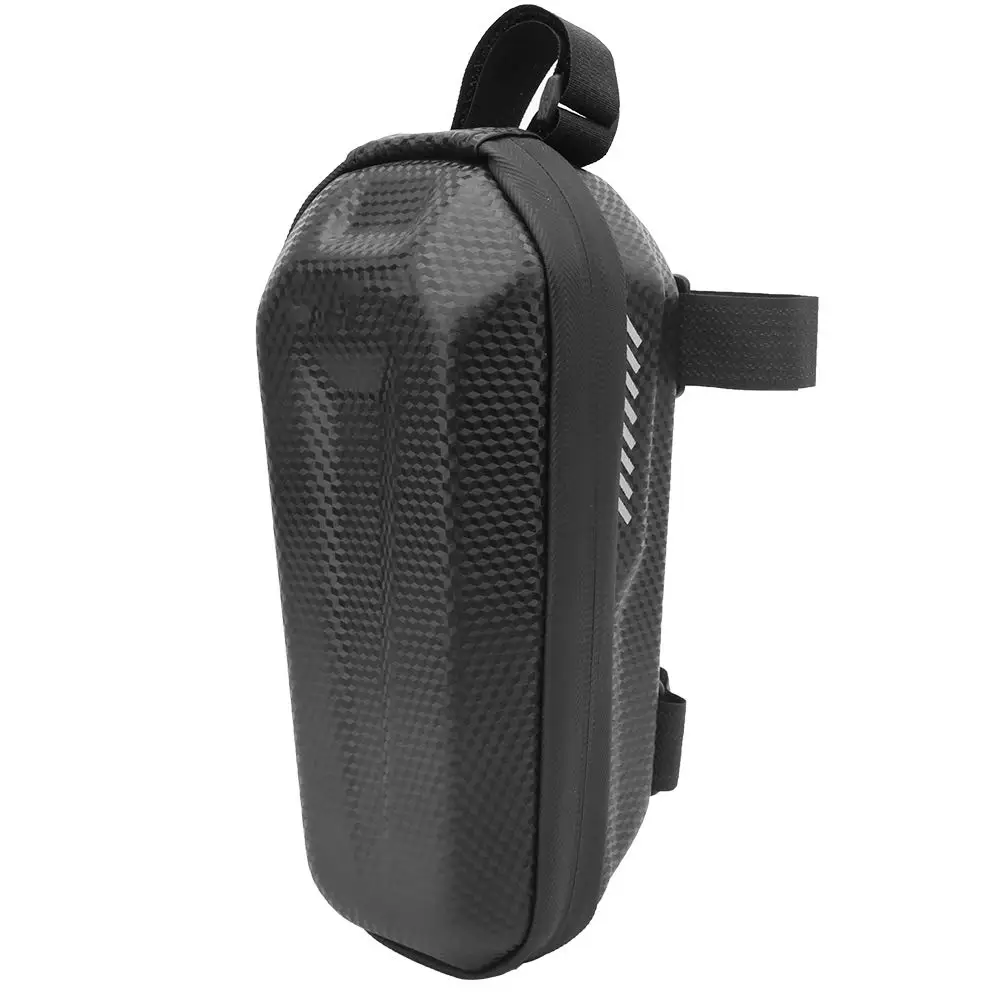 Custom Black EVA Bike Box Hard Shell Front Tube Frame Storage Case Mountain Saddle Bag Zipper Closure Waterproof Shockproof