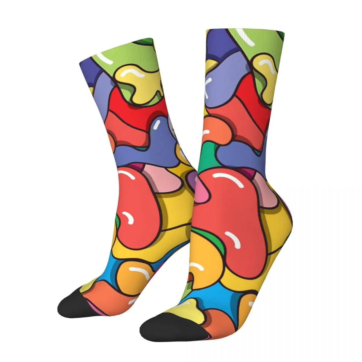 

Vintage Rainbow Reno Camo Men's Socks Camouflage Unisex Novelty Seamless Printed Happy Crew Sock Gift