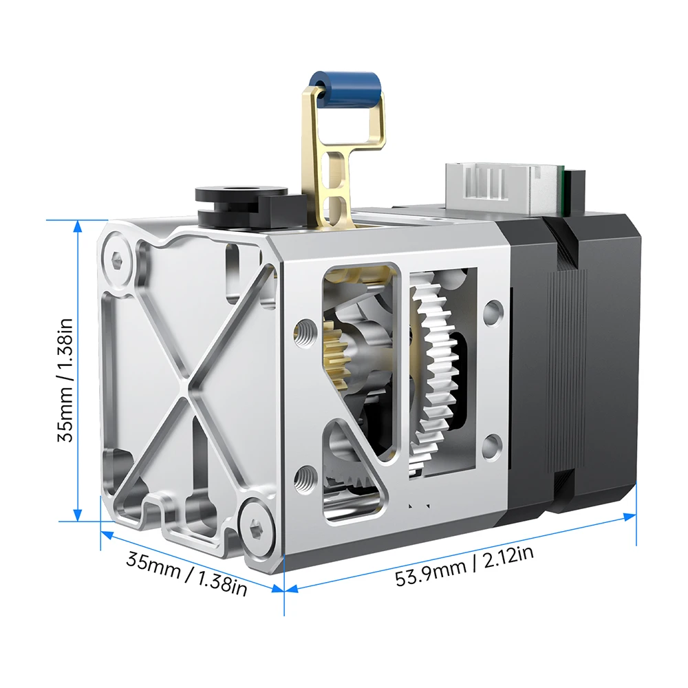 Imagem -05 - Extrusora Direta Dual Gear Higher Flow Hotend Impressora 3d Peças Extrusora para b1 bx Ender3 Voron2.4 Atualização Biqu-h2 V2x