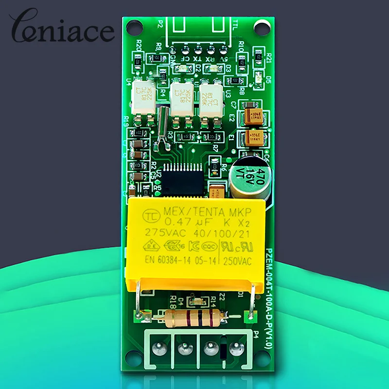 Medidor Multifunções Digital, Tensão Atual Módulo de Teste de Freqüência, Comunicação, TTL Serial, PZEM-004T, AC 80-260V, 100A, 1 Conjunto