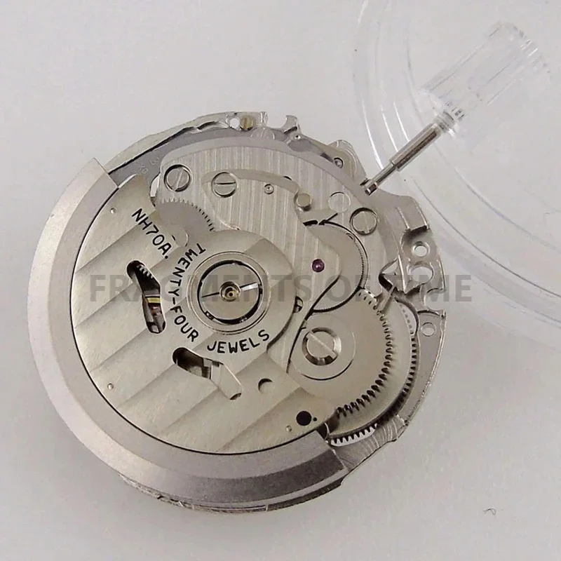 Japan NH70/NH70A Hollow Automatic Watch Movement 21600 BPH 24 Jewels High Accuracy Fit Fully Automatic Mechanical Watch Movement