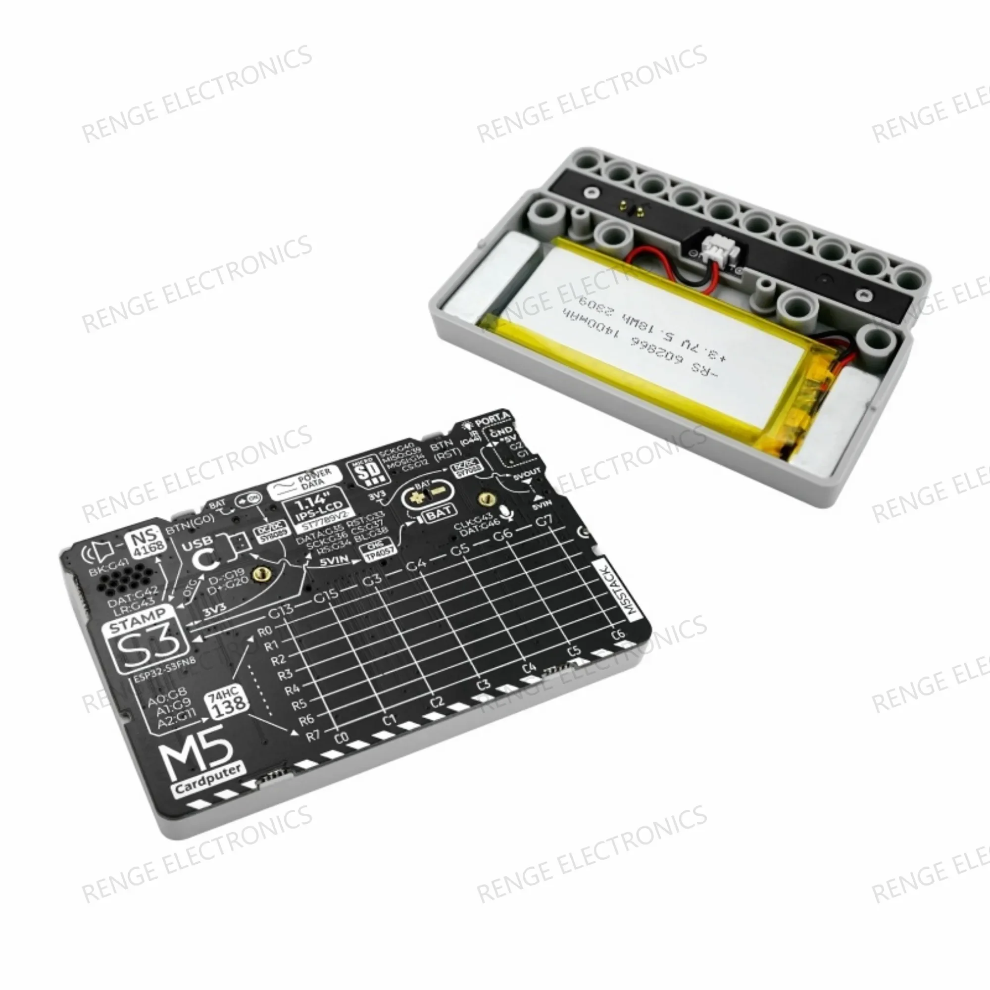 M5Stack Stamps3 56-Key Microcontroller Keyboard Card الكمبيوتر المواد البلاستيكية الالكترونيات الاستهلاكية