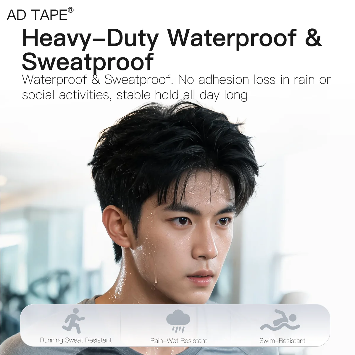 Wig Tape Waterproof Sweatproof Heat Resistant Hypoallergenic Invisible Seamless High Tack Pre-Scored No Residue for Wig