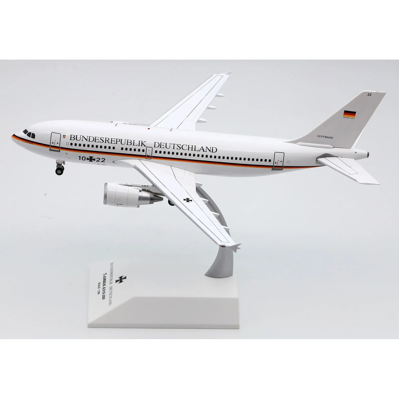 XX2787 Alloy Collectible Plane Gift JC Wings 1:200 Luftwaffe German Air Force Airbus A310-300 Diecast Aircraft Jet Model 10+22