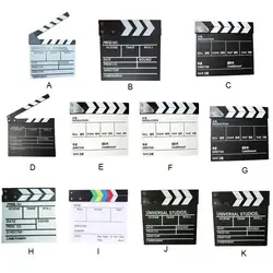 Movie Clapperboard Notice Plate Printed Pattern Director Clapperboards Scene Boards 30*27CM Large Chinese white