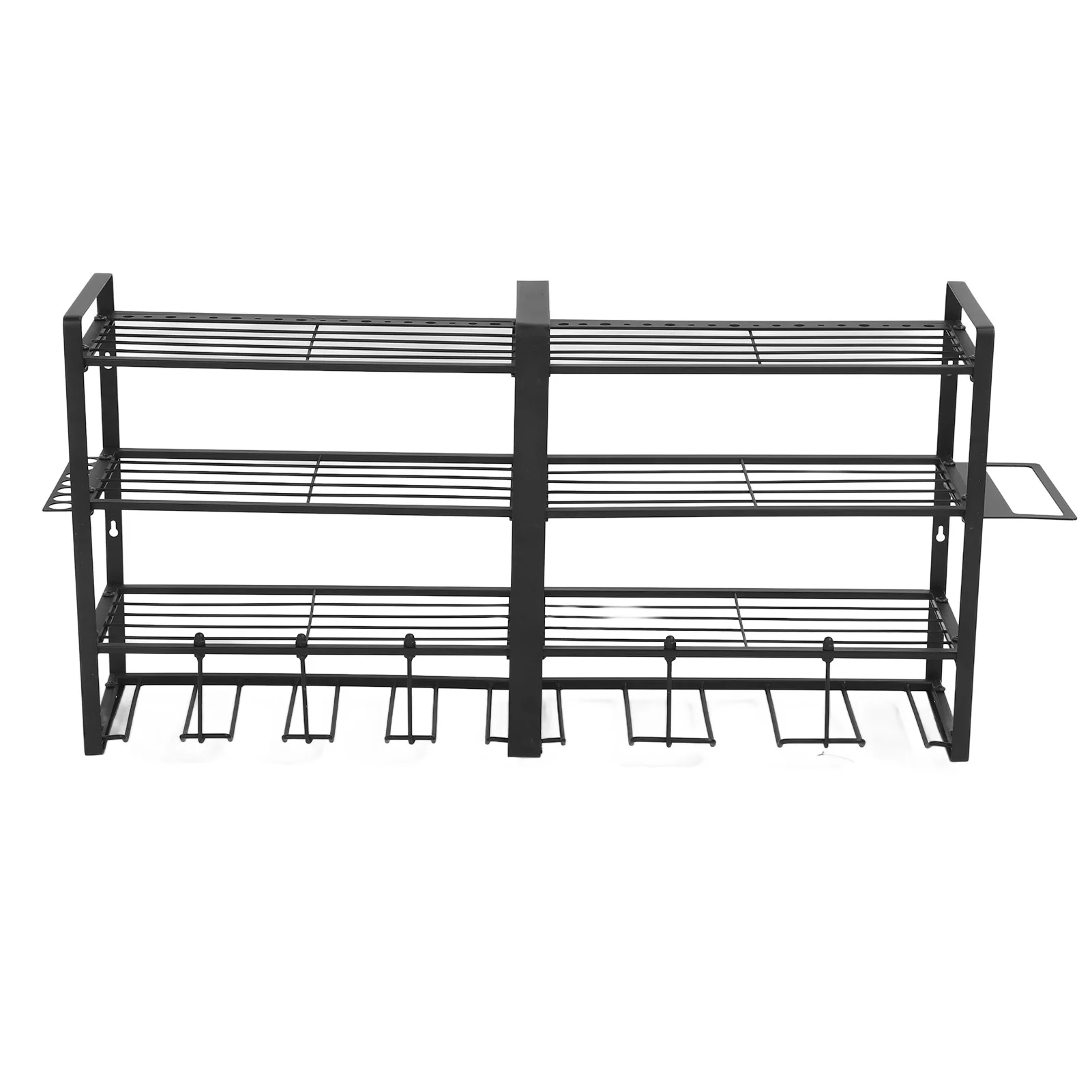 

Настенный 4-уровневый держатель для инструментов и электроинструментов: стойка для хранения дрелей и отверток, решение для гаражного хранения