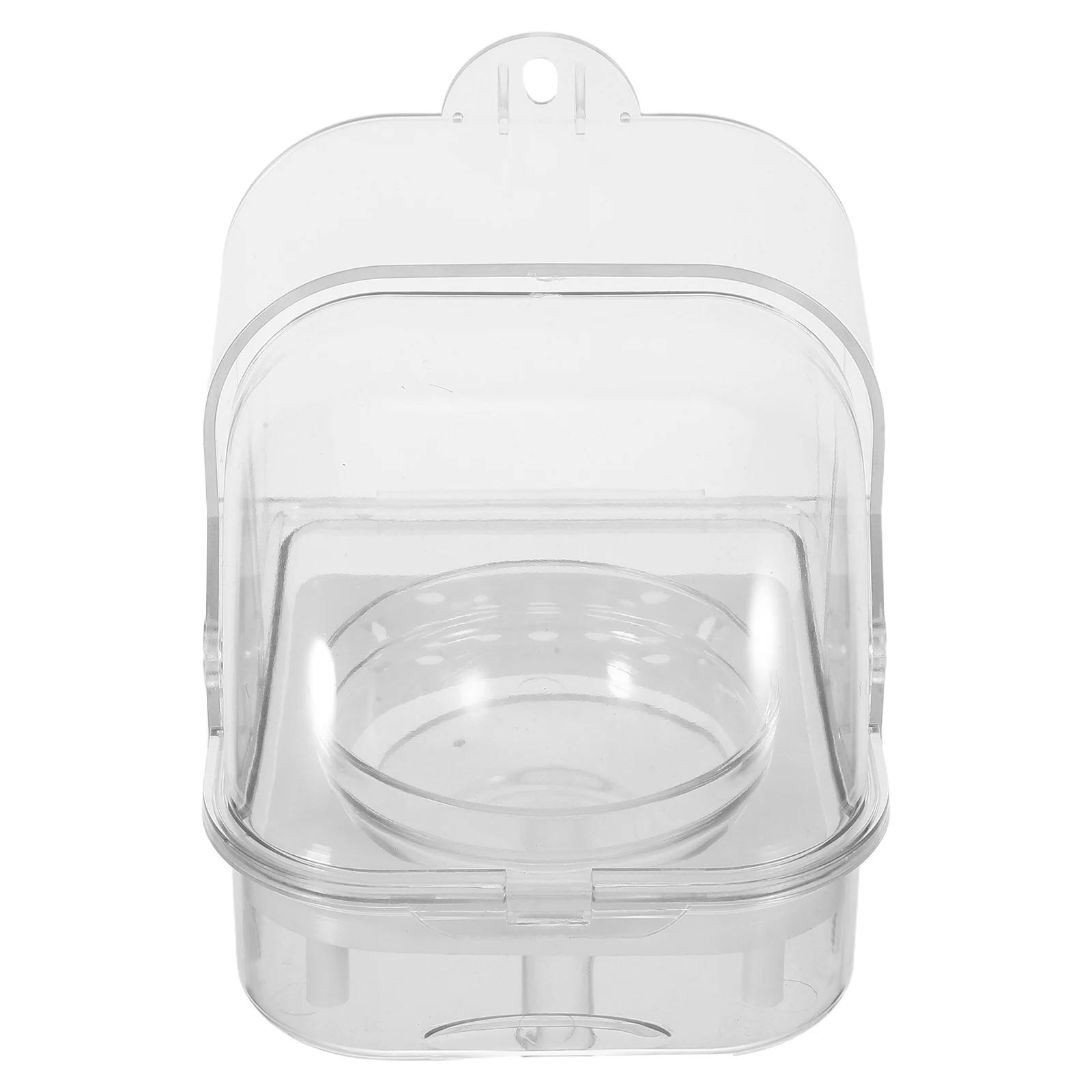 

Bird Feeder Cage Cage-mounted Drinking Fountain Clear Transparent Food Storage Container