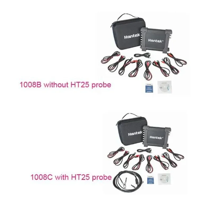 

Hantek 1008C Automotive Oscilloscope 8 Channels USB DAQ Programmable Generator with Ignition Probe