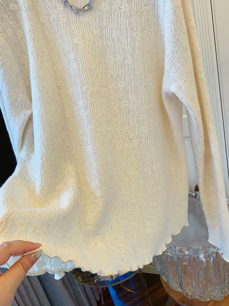 Cseta E de Manga Larga con Borde de Ma Blanca, Corte Hoado y Estilizador para Hombre y Mujer, Estilo Casual, ...