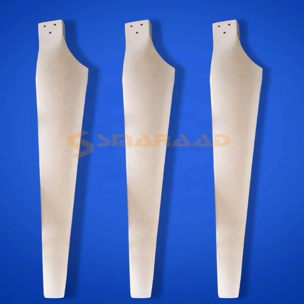 New Energy High Strength Fiber Glass Blades For 2kw Wind Generator Turbine Accessories 1.4m Length*3 Blades DIY Factory Selling