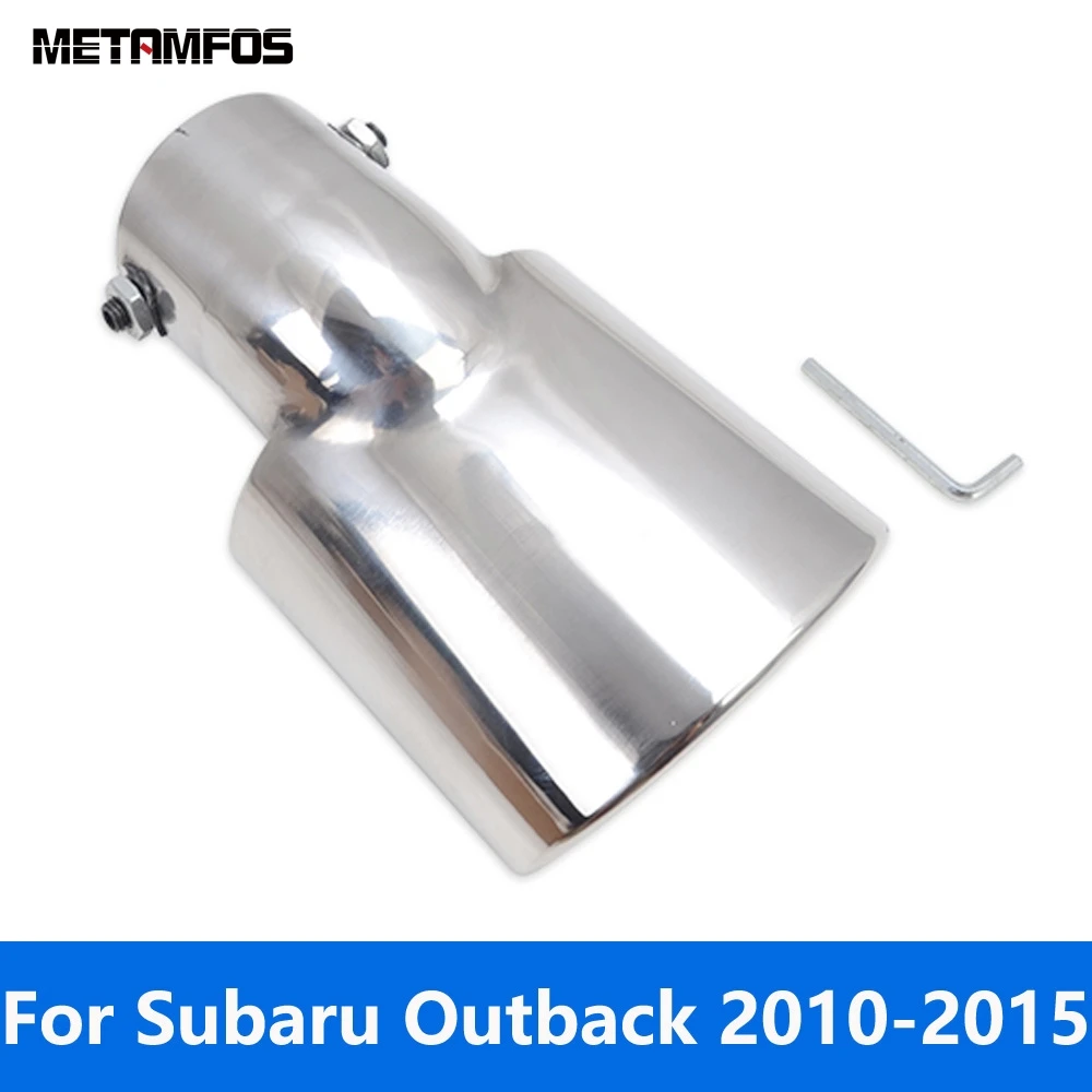 Accessories For Subaru Outback 2010-2014 2015 Car Exhaust Systems Muffler Tail Rear Exhaust Pipe Tip Pipe Modified Tail Throat