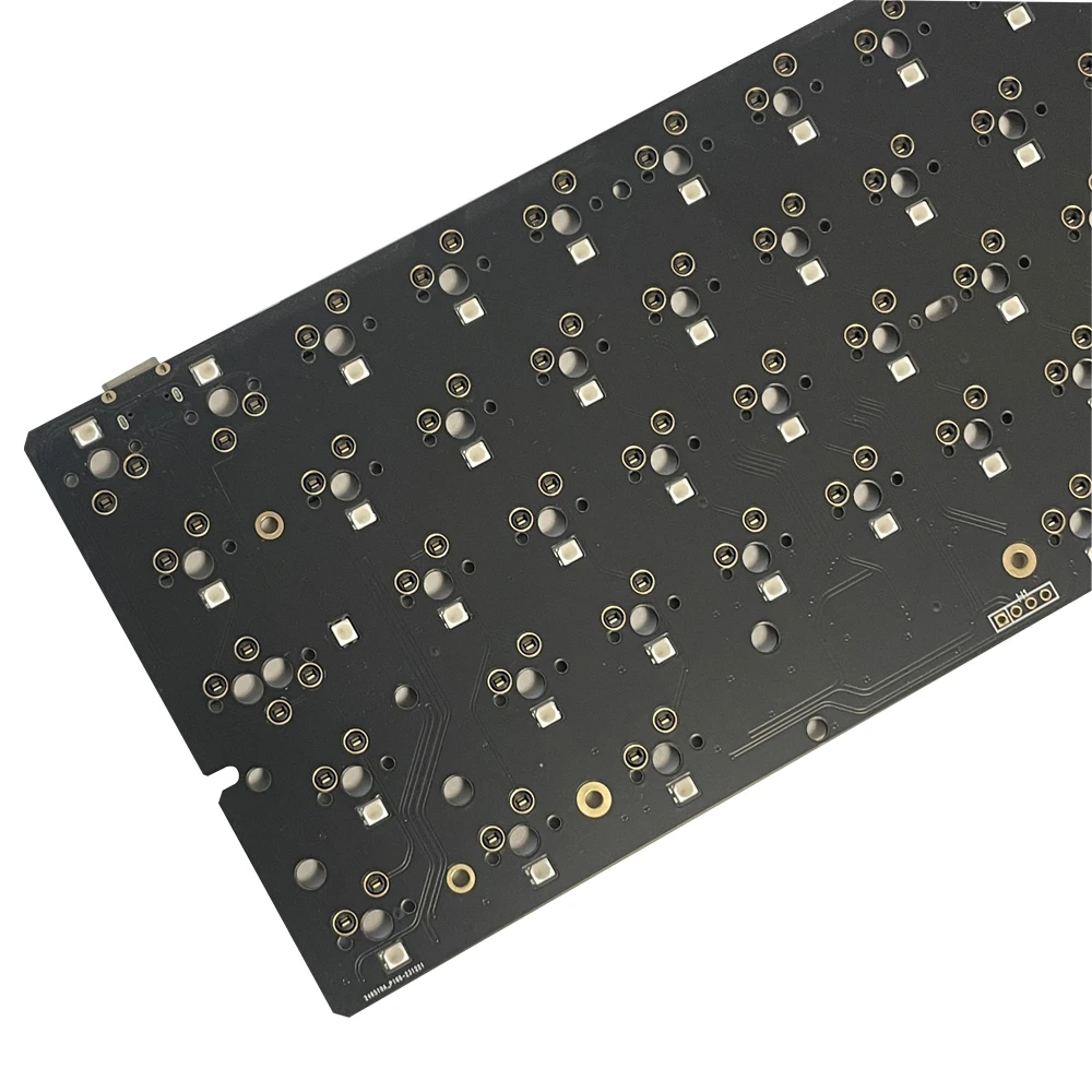 Hot-Swap 64RGB Mechainical Keyboard Custom PCB Compatibal With GH60 Wooting 60he RAKK PCB Kit optional