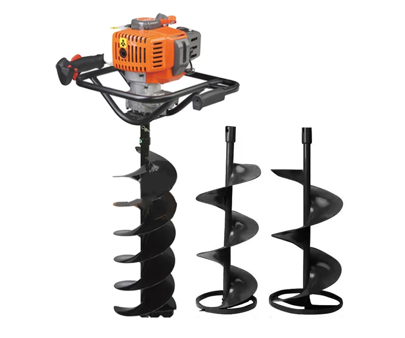 

Professional metal auger ground drilling fishing tool with engine 1 year winter warranty