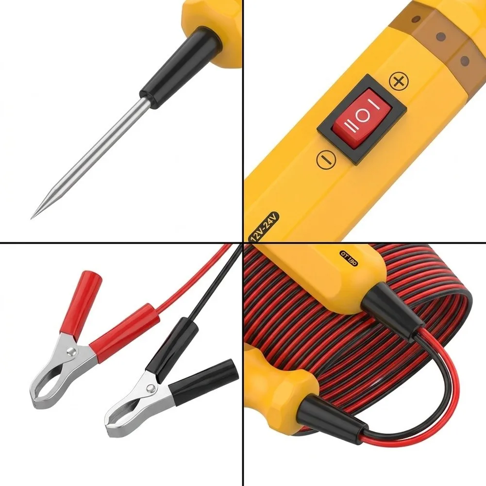 BT160 Vehicle Diagnostic Tester Polarity Indicator Open Circuit Detector Diode Tester Ground Assessment Tool Yellow ABS