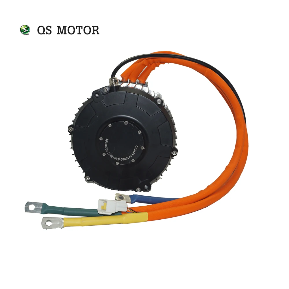 QS MOTOR QS165 10000W 72V 50H High Power Hall Encoder Electric PMSM Mid Drive Motor for Electric Motorcycle