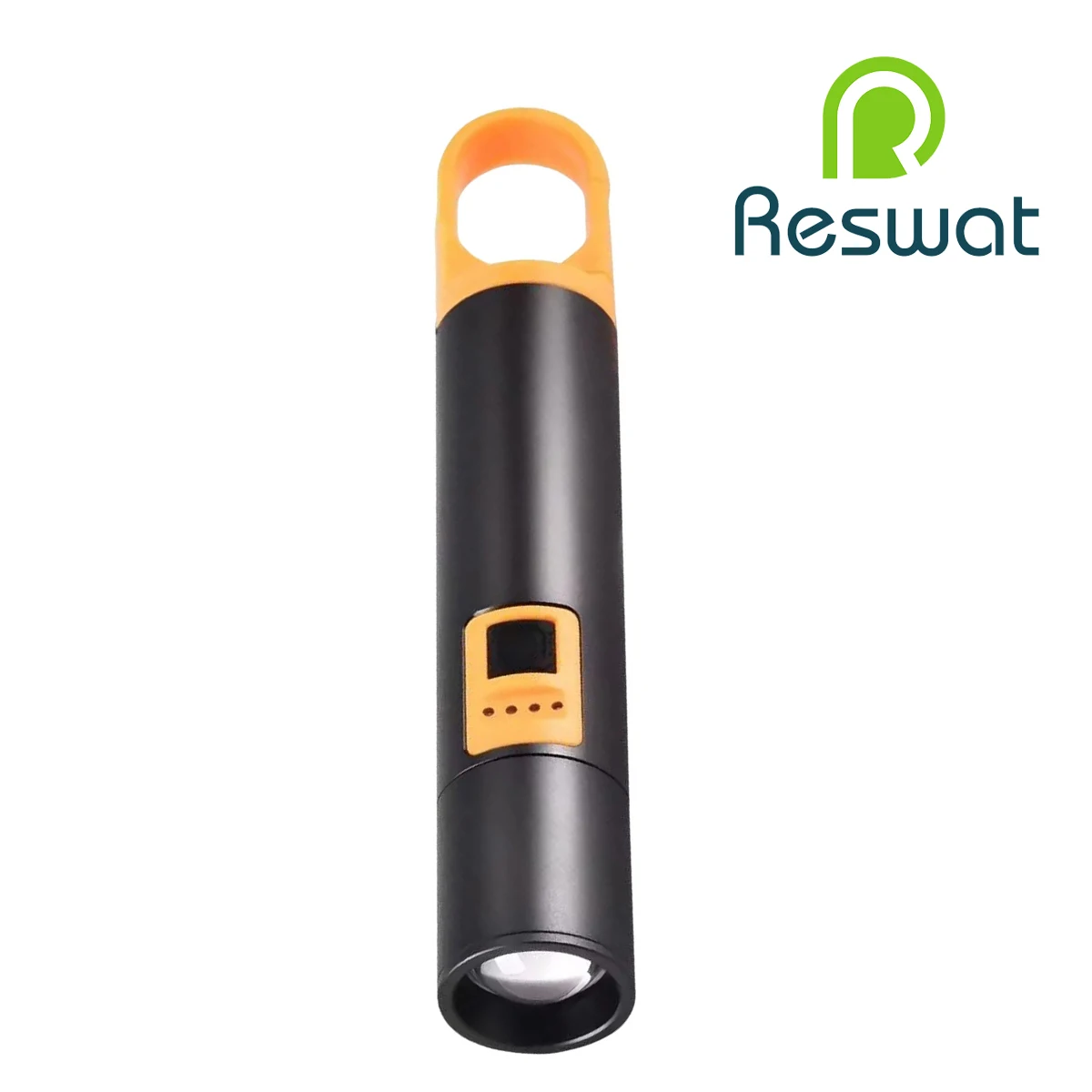 Reswat-Ultra Brilhante Lanterna LED, Tocha, 4 Modos de Iluminação, Zoomable, ao ar livre, Camping, Luz Bicicleta, 18650 Bateria De Lítio