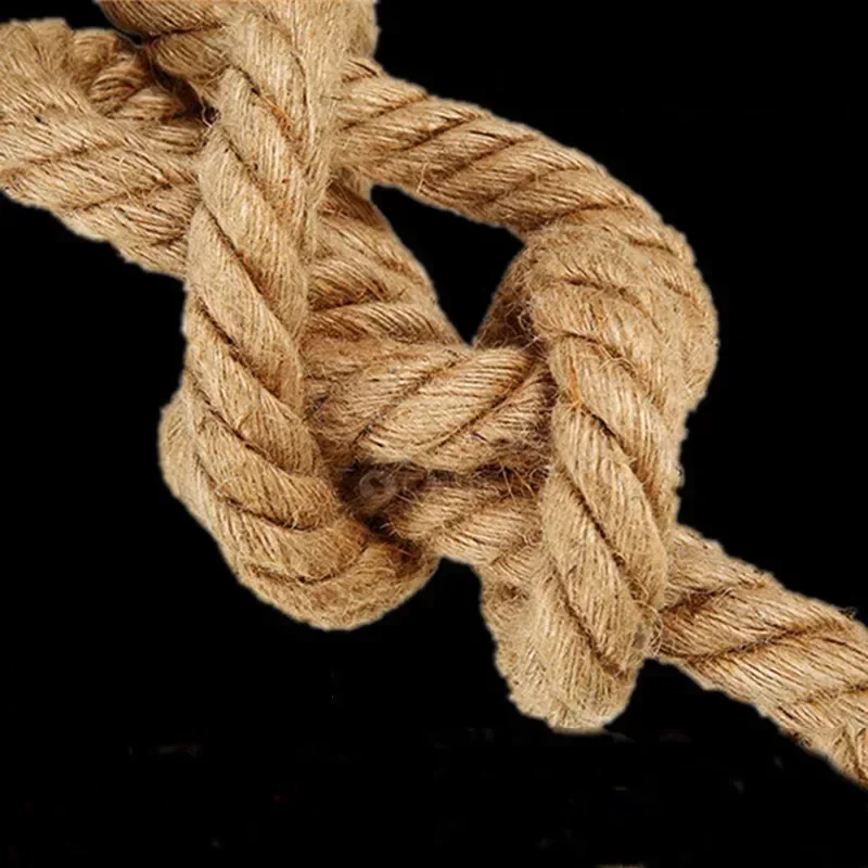 Retro E27 Edison Bulb 18mm Countryside Hemp Rope Lamp Pendant Lights Edison Bulb for Living Room or Cafe Lights