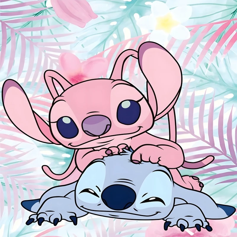 Disney Lilo Stitch Baby Birthday Party Backdrops Newborn Photo Photographic Background Decorations Custom Name Room Decor Banner