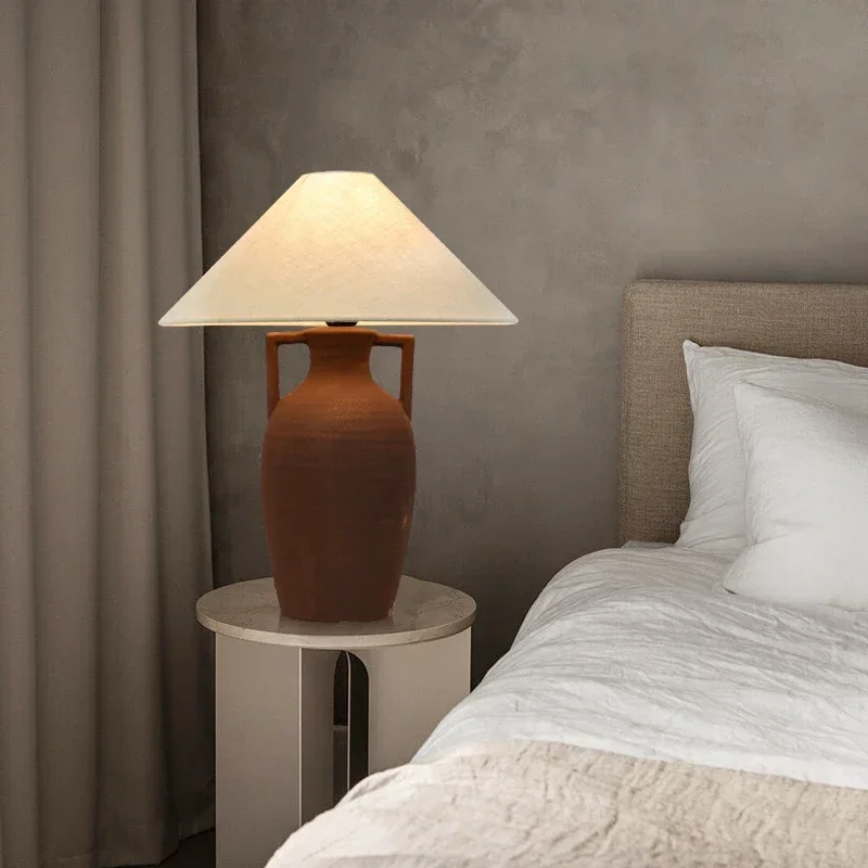 ASHER Contemporary CeramicTable Lamp Creativity Living Room Bedroom Study Hotel Homestay engineering Desk Light